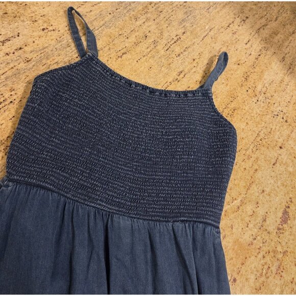 Lot of 2 Old Navy Size XS Cami Dress Floral Chambray Adjustable Strap Smock - Picture 12 of 16